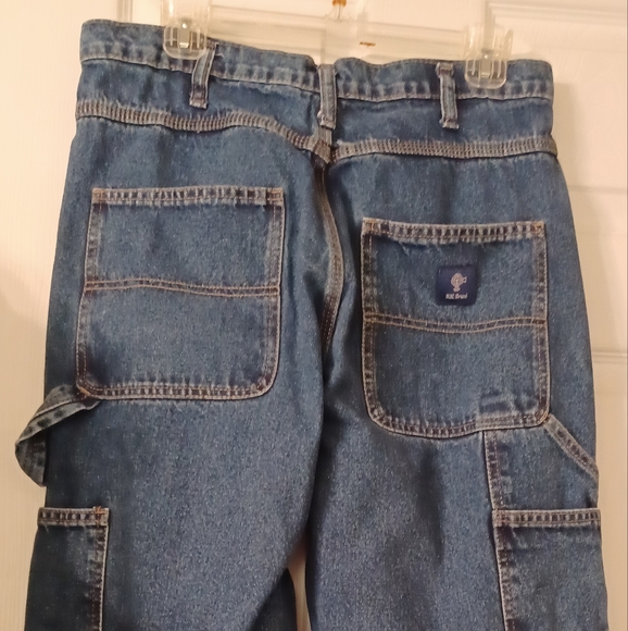 Mens RK BRAND Blue Denim Jeans dark wash size 34x34 (actual 32X32) - Picture 1 of 14